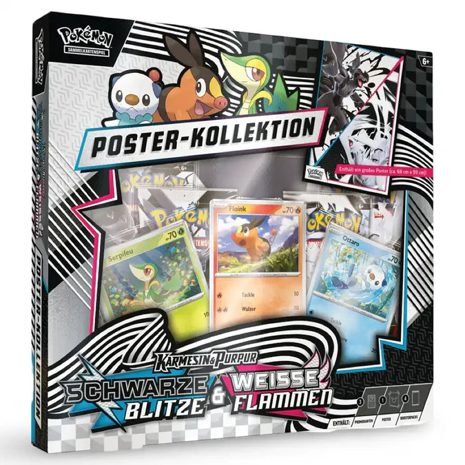 TCG -Pokemon Schwarze Blitze & Weiße Flammen - Poster Kollektion